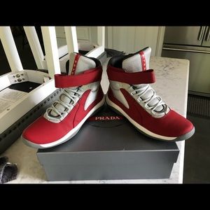 Mens Prada Hightop Sneakers